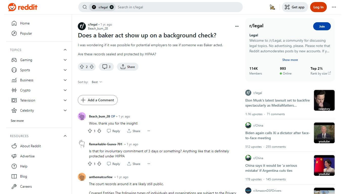 Does a baker act show up on a background check? : r/legal - Reddit